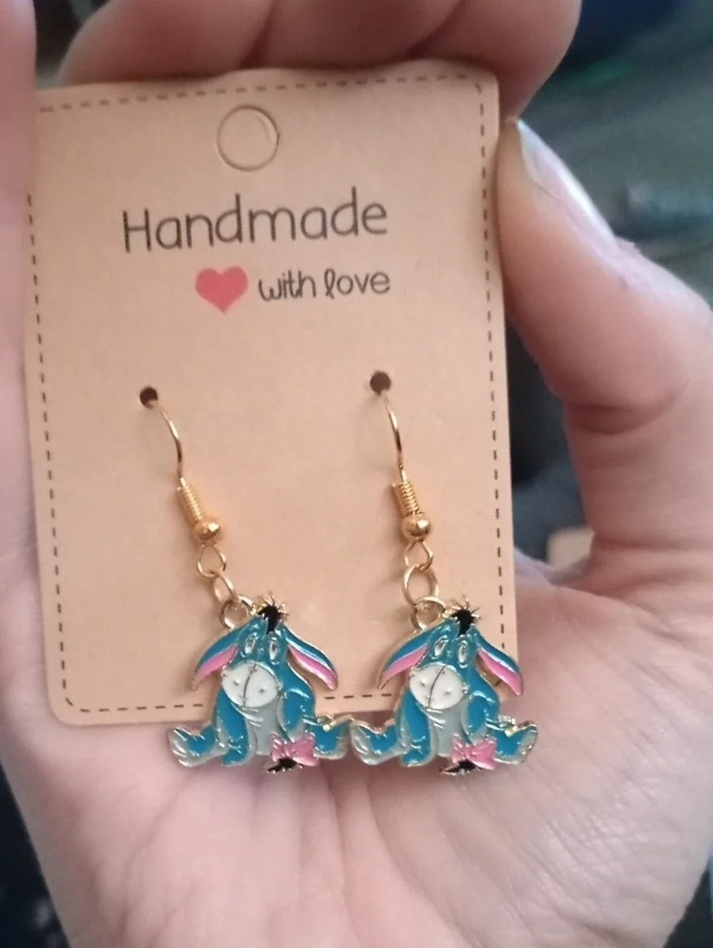 $8 Each Or Bundle 5/$20 Handmade Kids Eeyore Drop Earrings